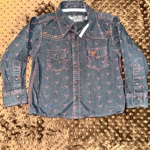 Boys western button down long sleeve